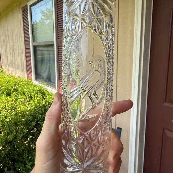 Vintage HOFBAUER CRYSTAL 9" CRACKER TRAY - BYRDES COLLECTION Germany - Picture 8 of 9